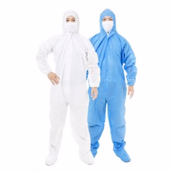 High Quality Workwear Disposable Coverall Type 5/6 Microporous Combined with SMS Overall