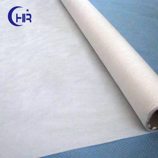 Trellis Pattern 55GSM Microporous Film Glue with Breathable Nonwoven Fabric for Coverall