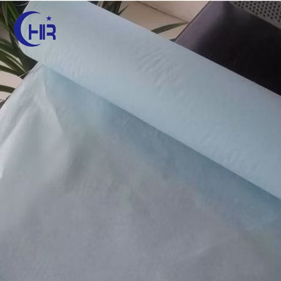 Trellis Pattern 55GSM Microporous Film Glue with Breathable Nonwoven Fabric for Coverall
